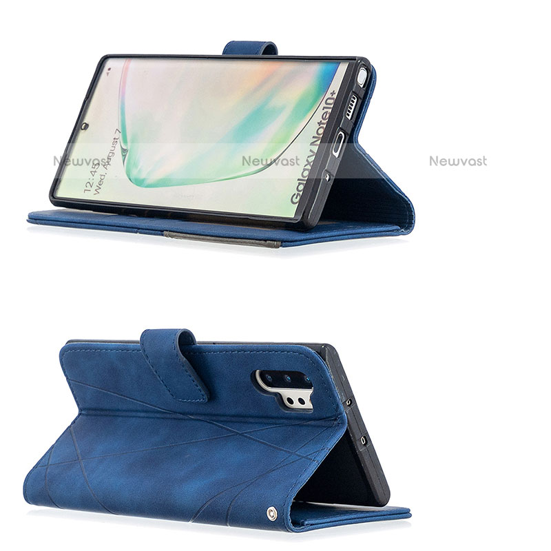 Leather Case Stands Flip Cover Holder B08F for Samsung Galaxy Note 10 Plus 5G