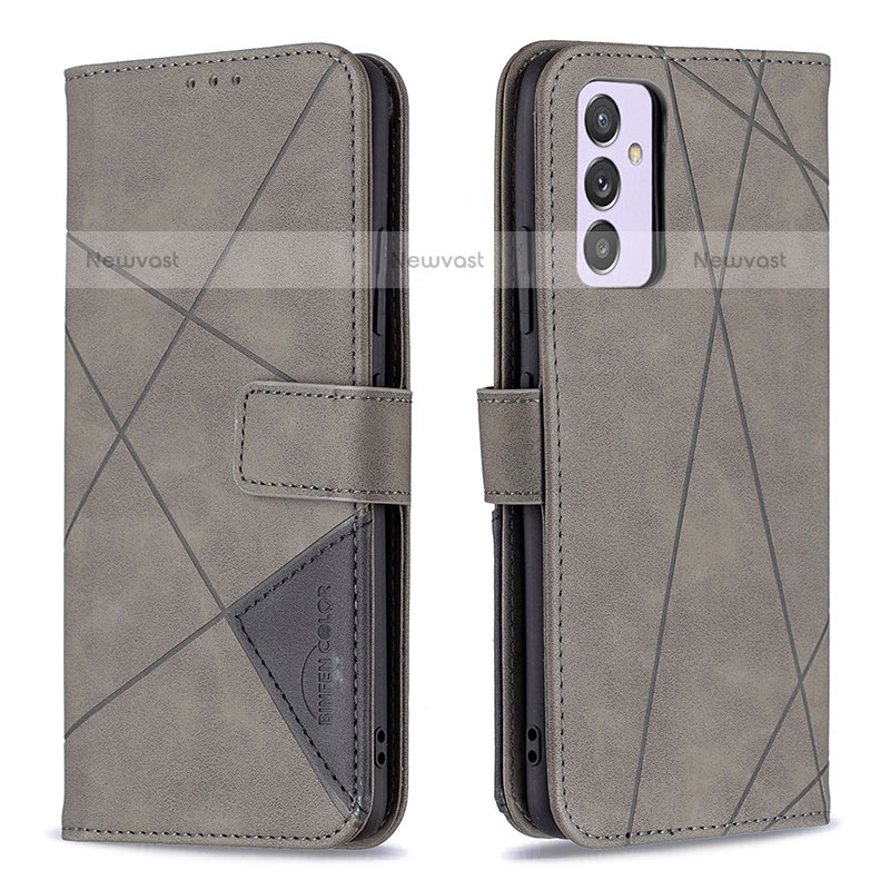 Leather Case Stands Flip Cover Holder B08F for Samsung Galaxy Quantum2 5G