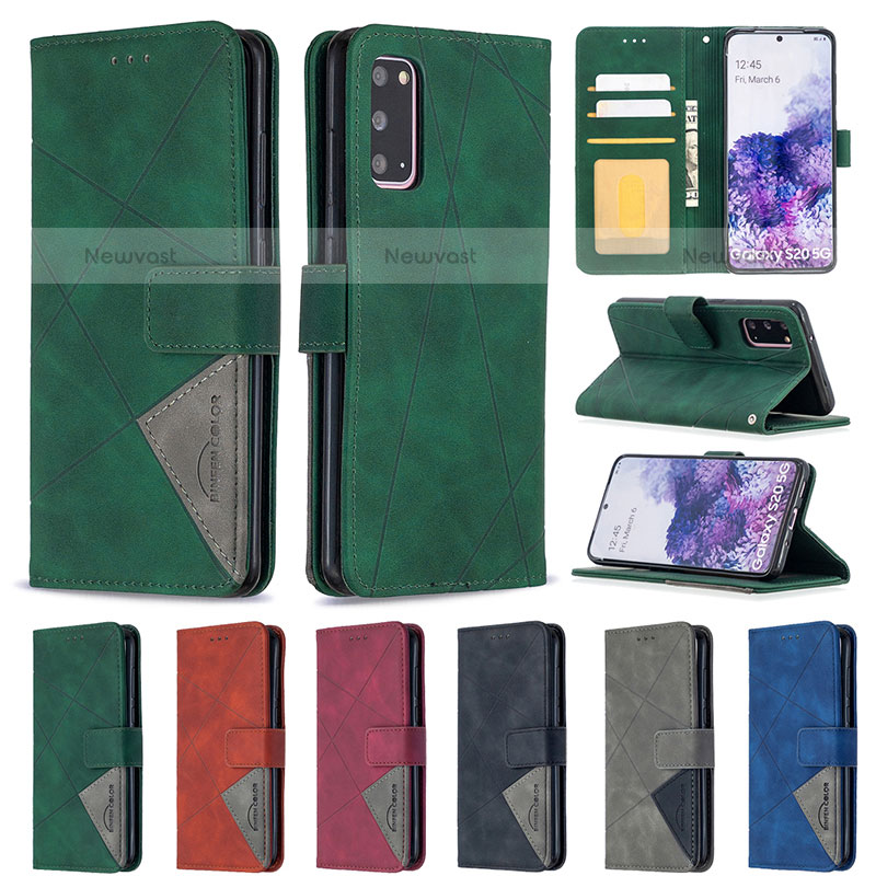 Leather Case Stands Flip Cover Holder B08F for Samsung Galaxy S20 5G