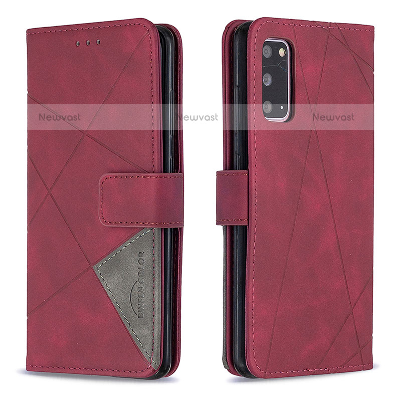 Leather Case Stands Flip Cover Holder B08F for Samsung Galaxy S20 5G