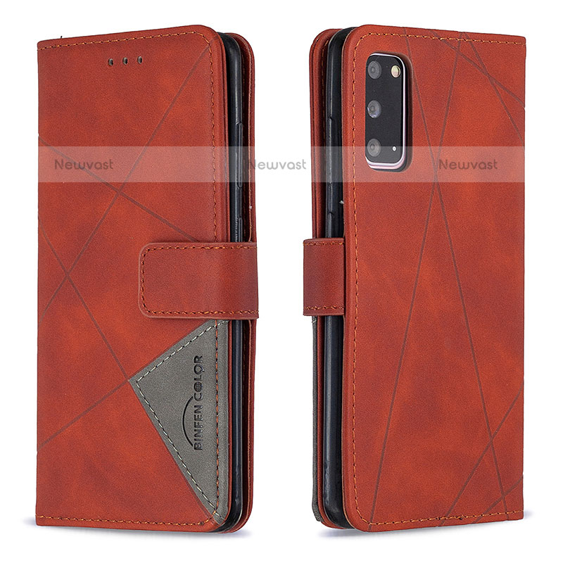 Leather Case Stands Flip Cover Holder B08F for Samsung Galaxy S20 5G