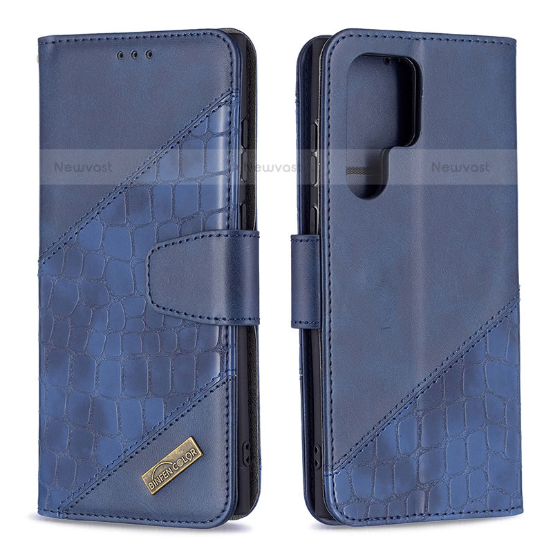 Leather Case Stands Flip Cover Holder B08F for Samsung Galaxy S21 Ultra 5G