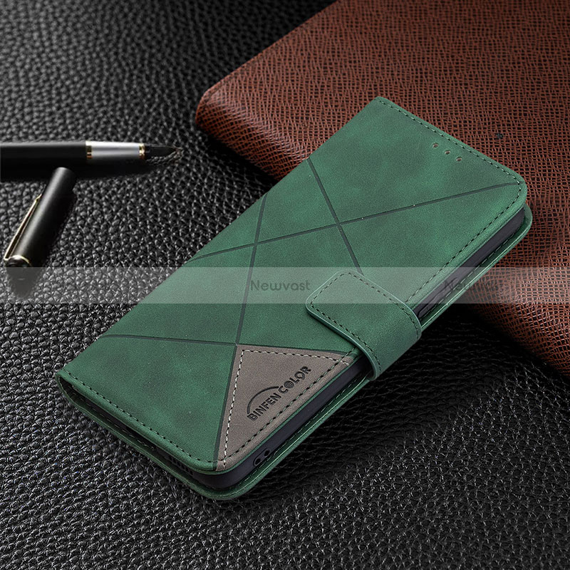 Leather Case Stands Flip Cover Holder B08F for Vivo V21 5G