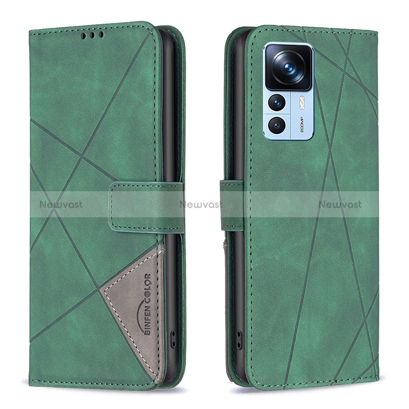 Leather Case Stands Flip Cover Holder B08F for Xiaomi Mi 12T 5G