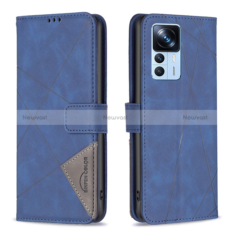 Leather Case Stands Flip Cover Holder B08F for Xiaomi Mi 12T 5G