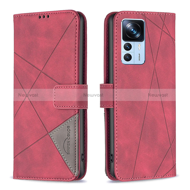 Leather Case Stands Flip Cover Holder B08F for Xiaomi Mi 12T 5G