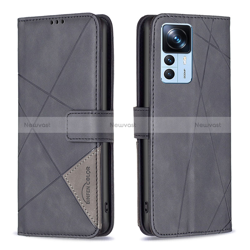 Leather Case Stands Flip Cover Holder B08F for Xiaomi Redmi K50 Ultra 5G