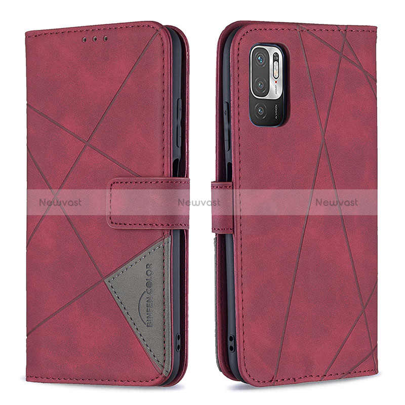 Leather Case Stands Flip Cover Holder B08F for Xiaomi Redmi Note 11 SE 5G