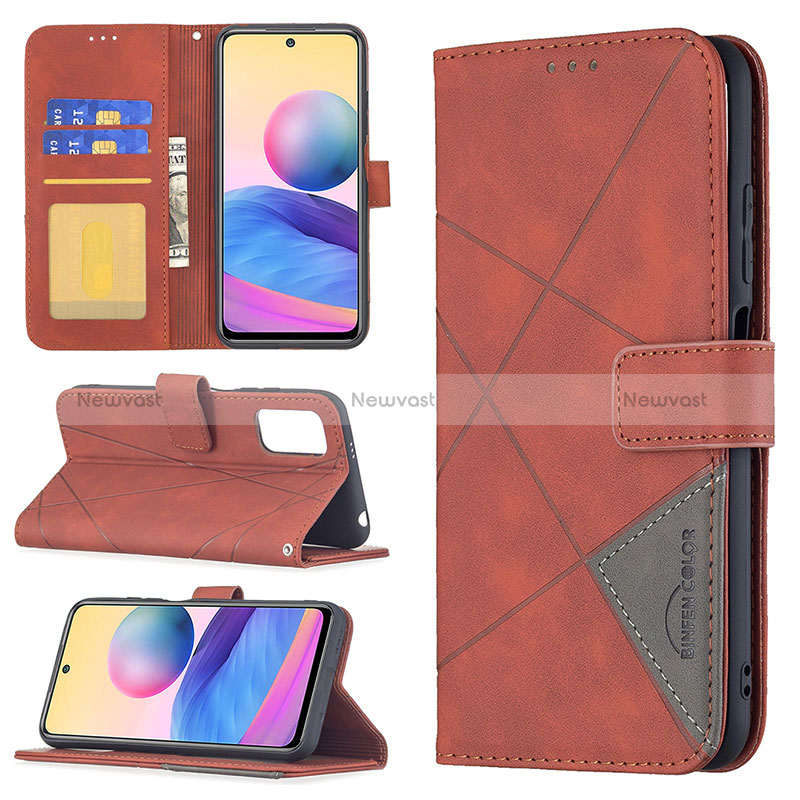 Leather Case Stands Flip Cover Holder B08F for Xiaomi Redmi Note 11 SE 5G