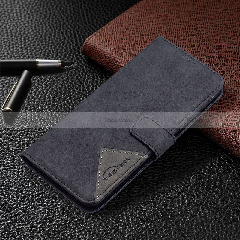 Leather Case Stands Flip Cover Holder B08F for Xiaomi Redmi Note 11S 5G