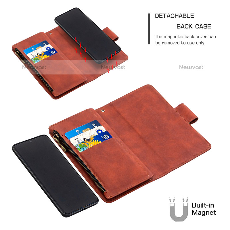 Leather Case Stands Flip Cover Holder B09F for Samsung Galaxy S20 Plus