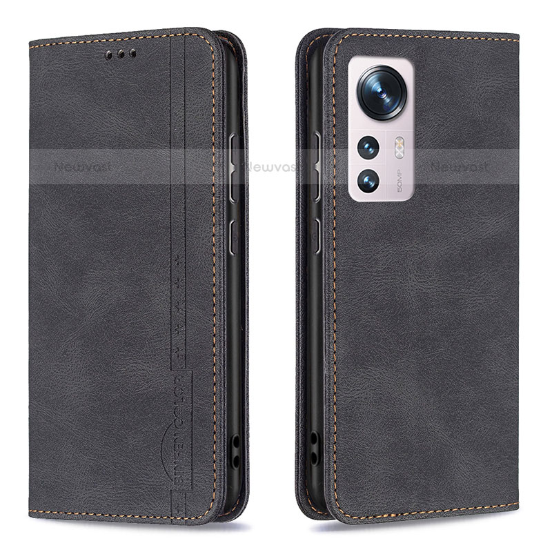 Leather Case Stands Flip Cover Holder B09F for Xiaomi Mi 12S 5G