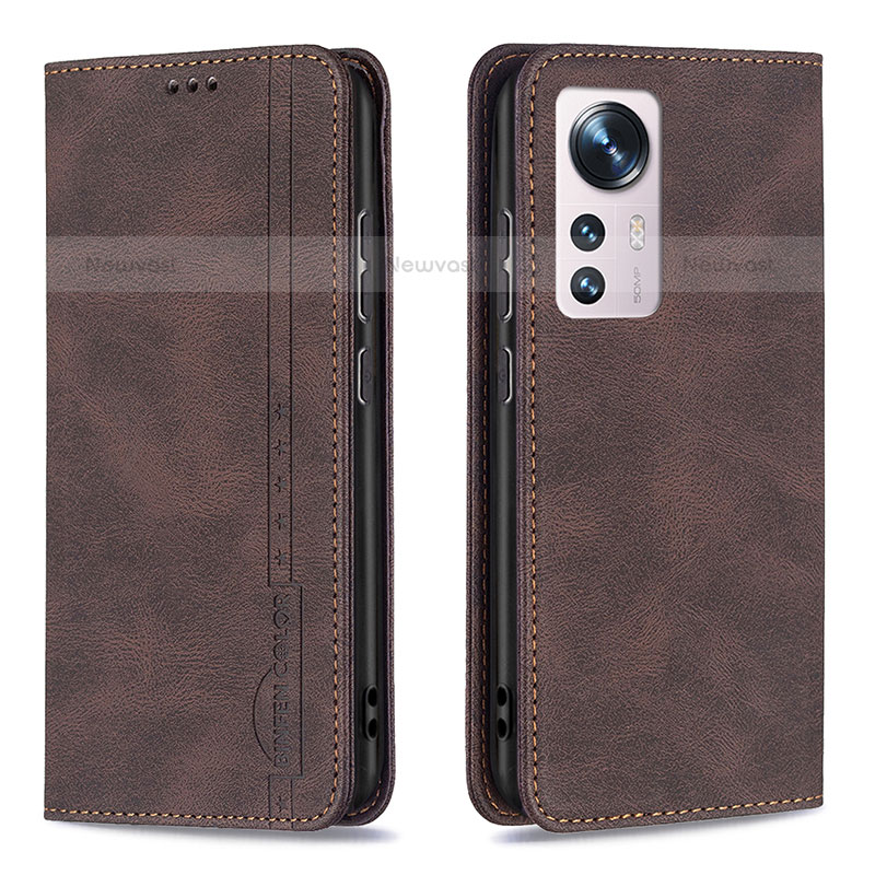 Leather Case Stands Flip Cover Holder B09F for Xiaomi Mi 12S 5G