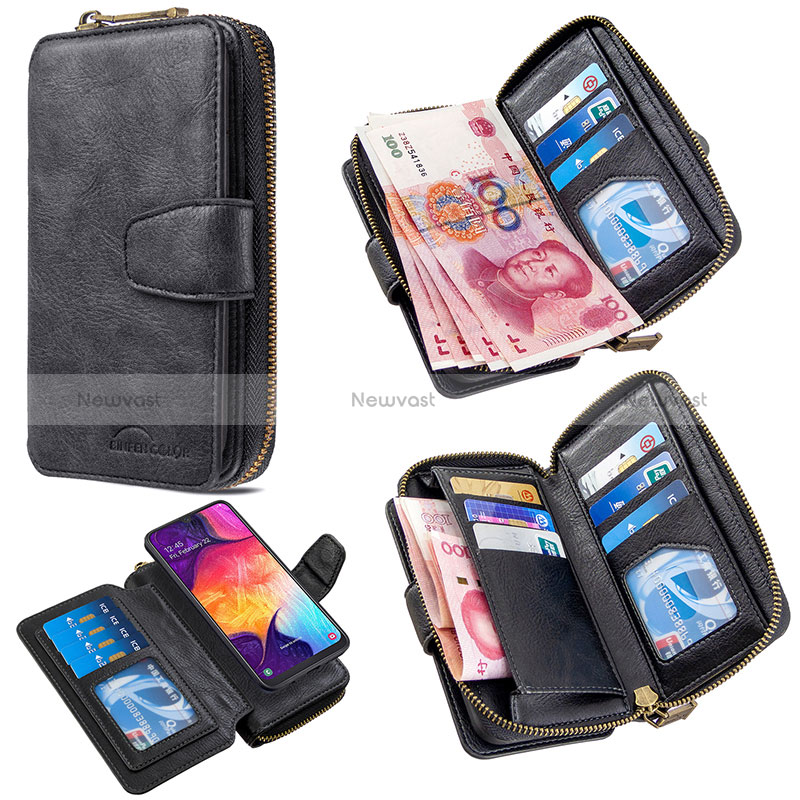 Leather Case Stands Flip Cover Holder B10F for Samsung Galaxy A30S