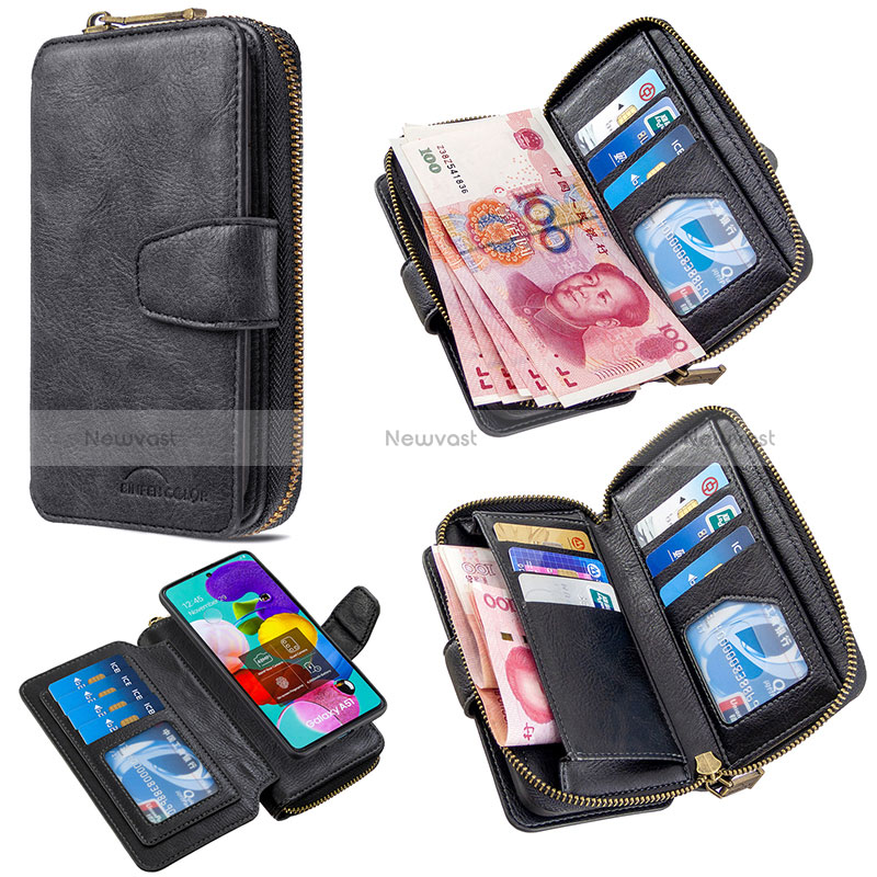 Leather Case Stands Flip Cover Holder B10F for Samsung Galaxy A51 5G