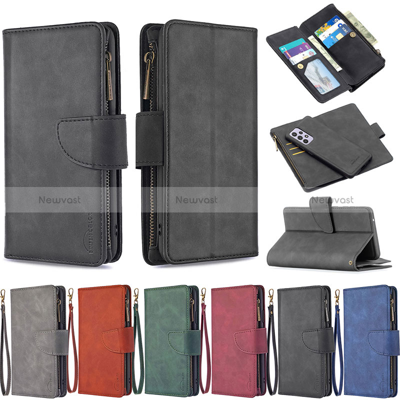 Leather Case Stands Flip Cover Holder B10F for Samsung Galaxy A52s 5G