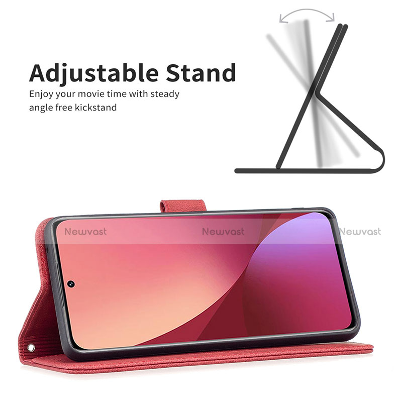 Leather Case Stands Flip Cover Holder B10F for Xiaomi Mi 12 5G