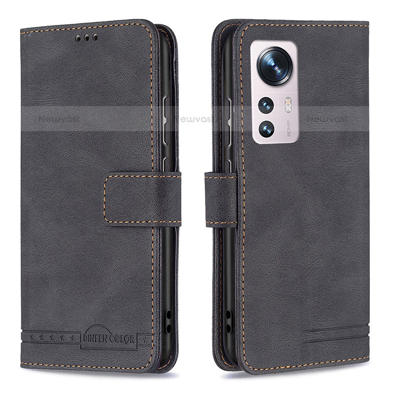 Leather Case Stands Flip Cover Holder B10F for Xiaomi Mi 12X 5G