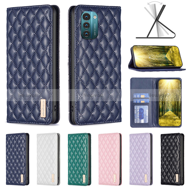 Leather Case Stands Flip Cover Holder B11F for Nokia G11