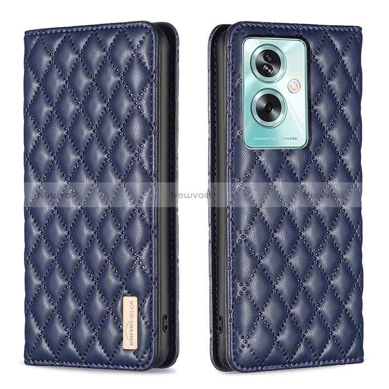 Leather Case Stands Flip Cover Holder B11F for Oppo A2 5G