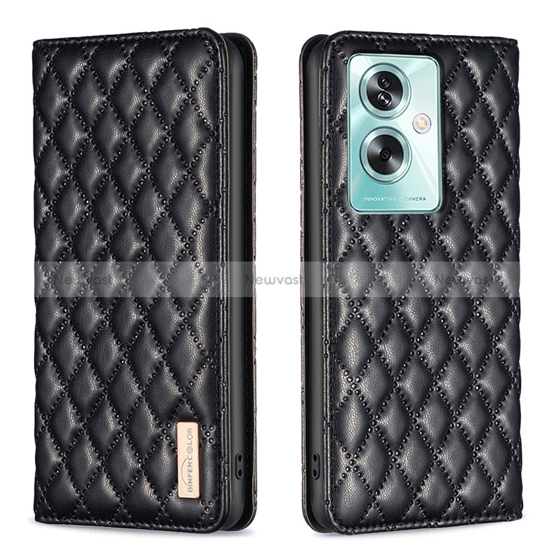 Leather Case Stands Flip Cover Holder B11F for Oppo A2 5G