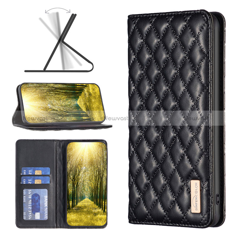 Leather Case Stands Flip Cover Holder B11F for Oppo A79 5G