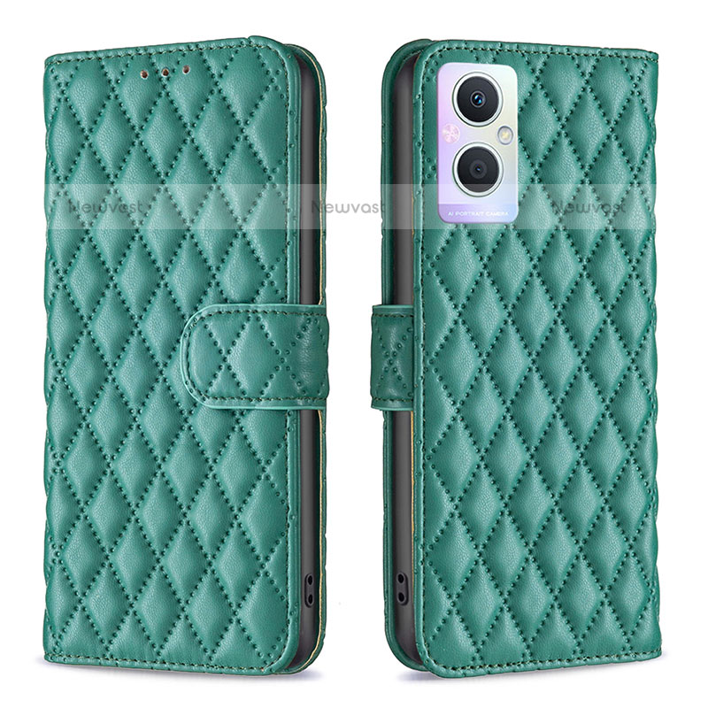 Leather Case Stands Flip Cover Holder B11F for Oppo F21 Pro 5G