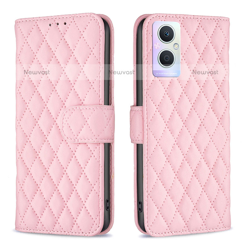 Leather Case Stands Flip Cover Holder B11F for Oppo F21 Pro 5G