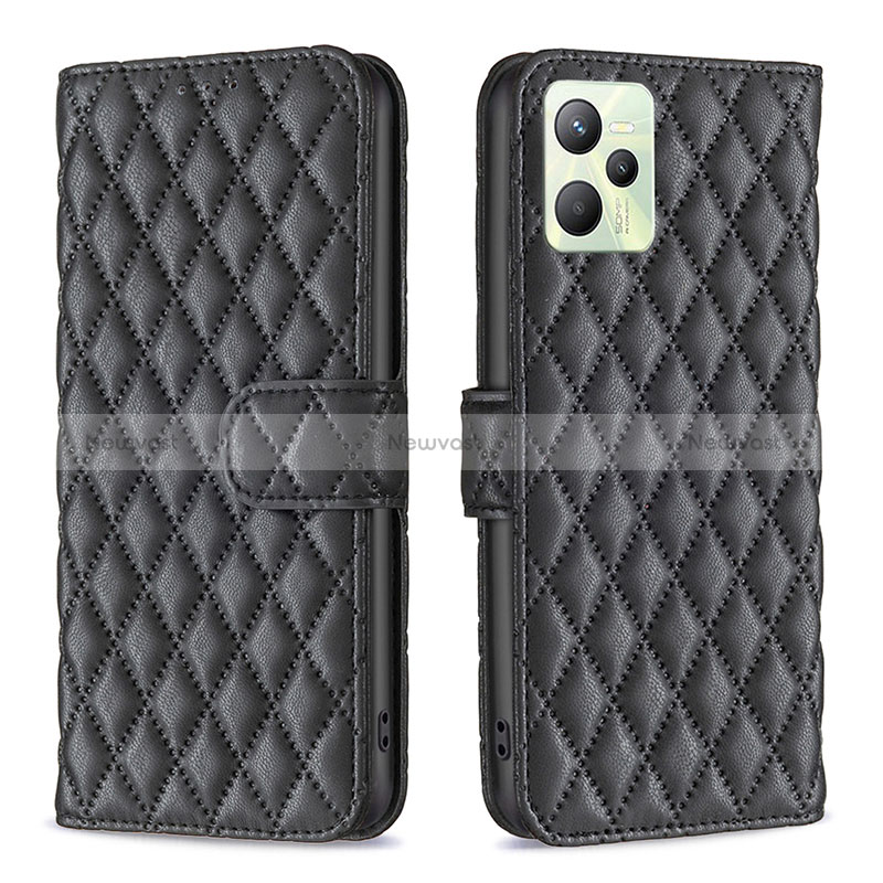 Leather Case Stands Flip Cover Holder B11F for Realme C35