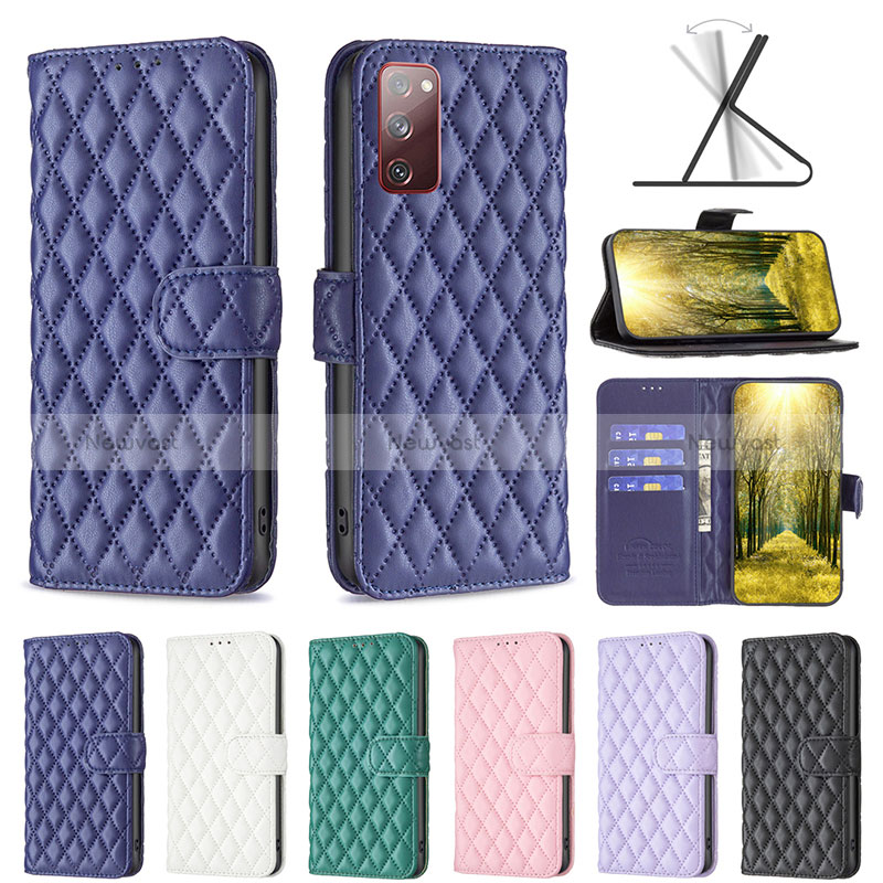 Leather Case Stands Flip Cover Holder B11F for Samsung Galaxy S20 FE 4G