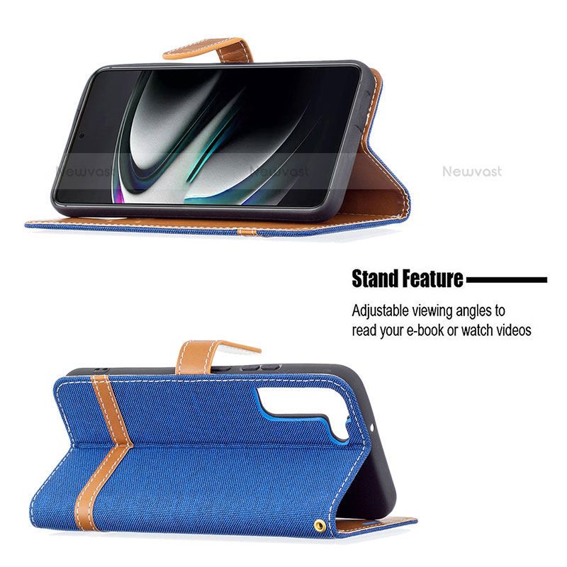 Leather Case Stands Flip Cover Holder B11F for Samsung Galaxy S21 5G