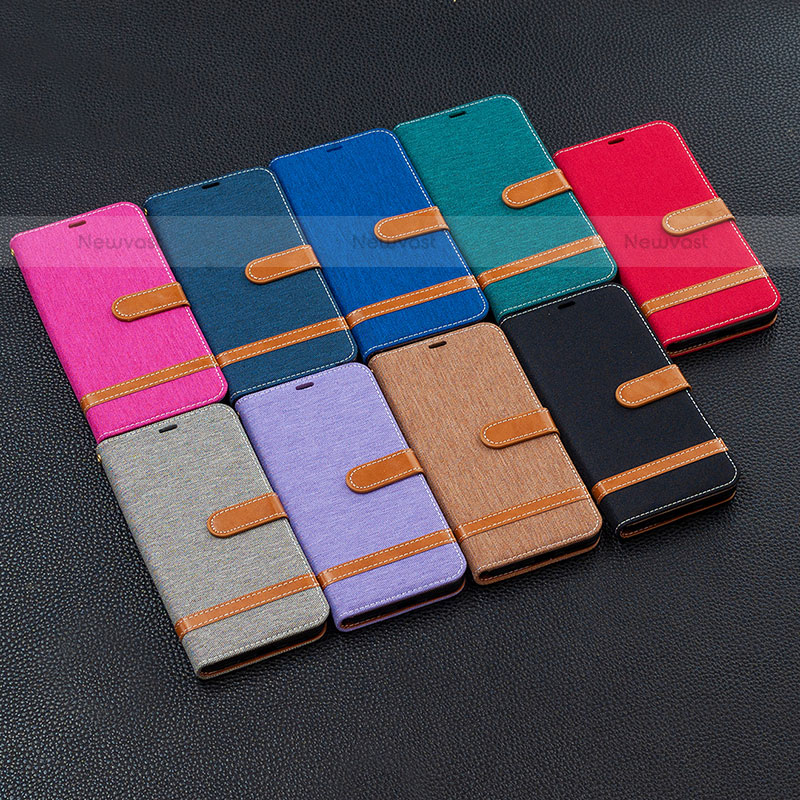 Leather Case Stands Flip Cover Holder B11F for Samsung Galaxy S21 Ultra 5G