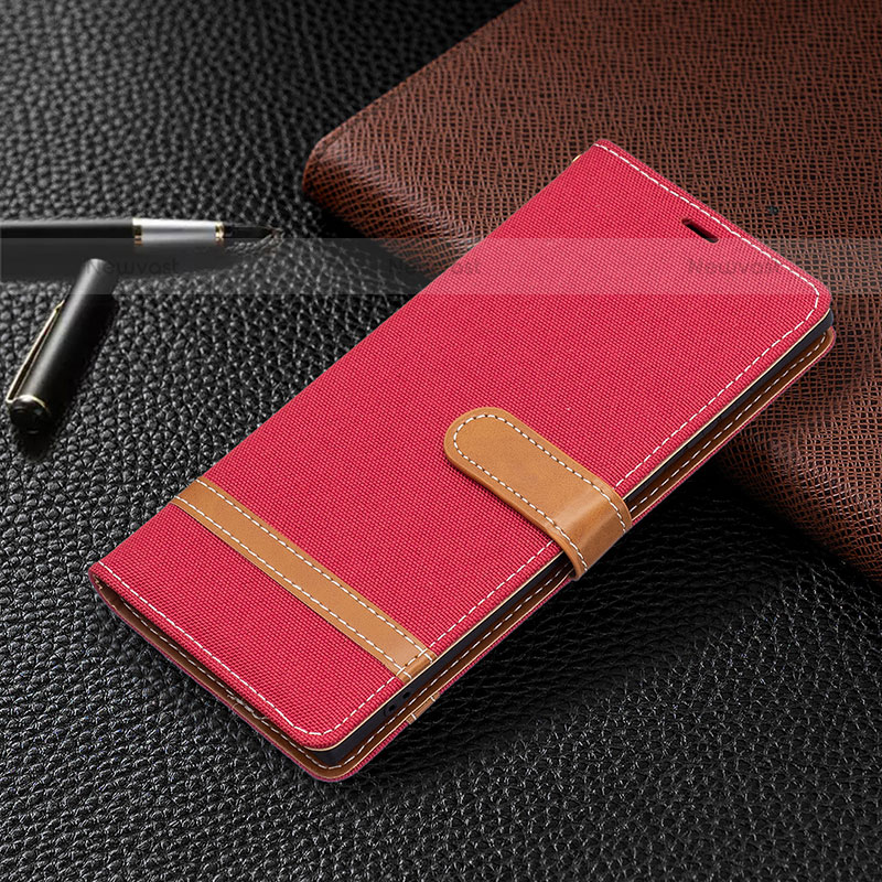 Leather Case Stands Flip Cover Holder B11F for Samsung Galaxy S21 Ultra 5G