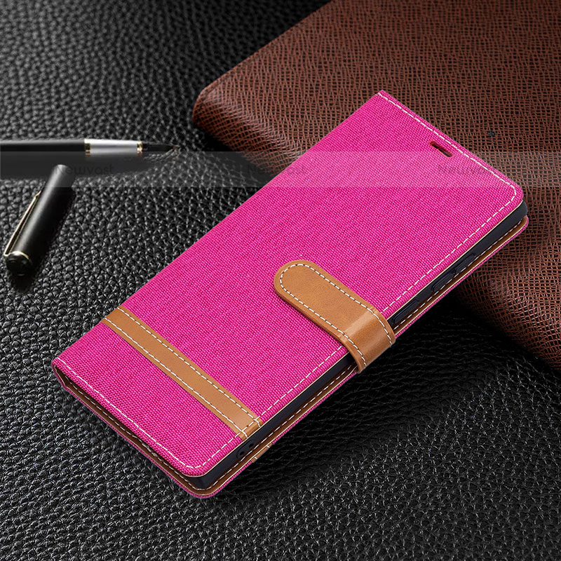 Leather Case Stands Flip Cover Holder B11F for Samsung Galaxy S22 Ultra 5G