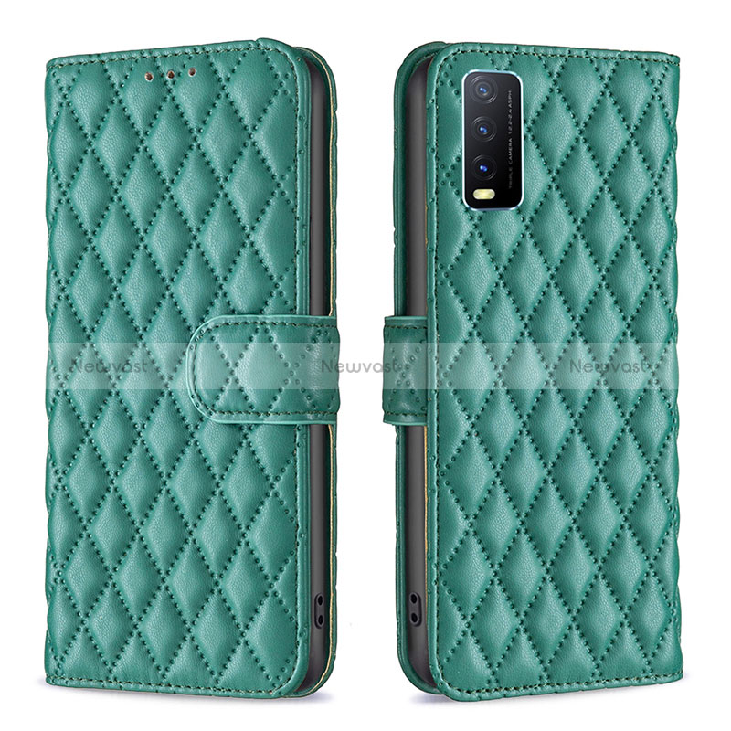 Leather Case Stands Flip Cover Holder B11F for Vivo Y11s