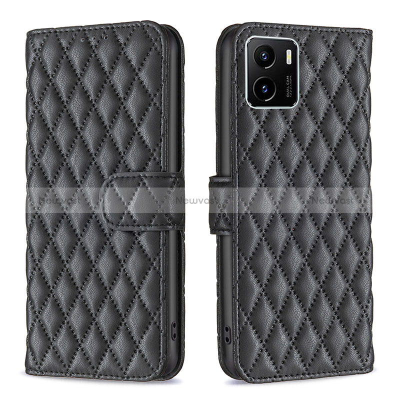 Leather Case Stands Flip Cover Holder B11F for Vivo Y15C