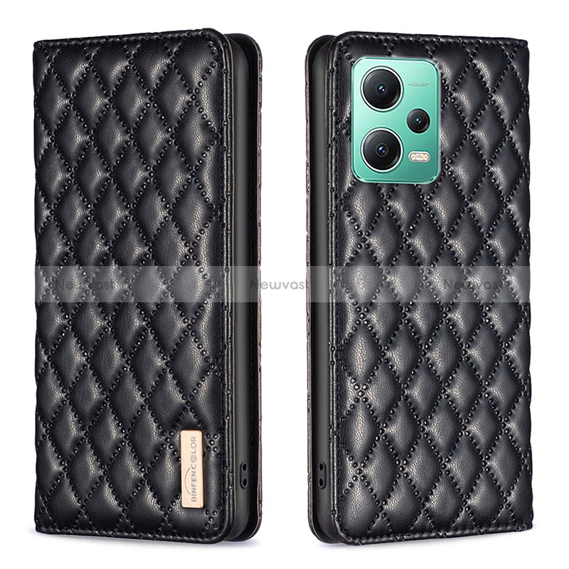 Leather Case Stands Flip Cover Holder B11F for Xiaomi Poco X5 5G