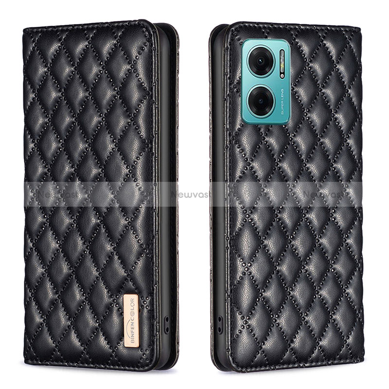 Leather Case Stands Flip Cover Holder B11F for Xiaomi Redmi 11 Prime 5G