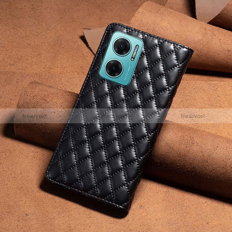 Leather Case Stands Flip Cover Holder B11F for Xiaomi Redmi Note 11E 5G