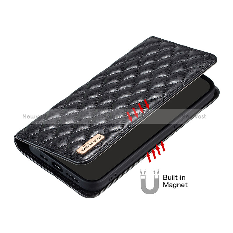Leather Case Stands Flip Cover Holder B11F for Xiaomi Redmi Note 11E 5G