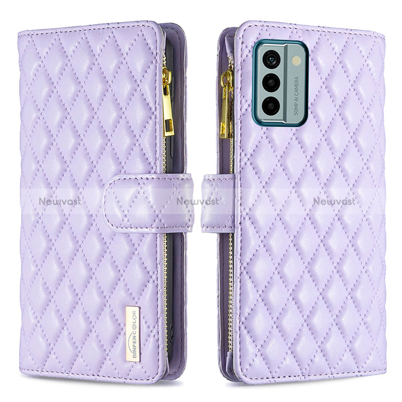 Leather Case Stands Flip Cover Holder B12F for Nokia G22