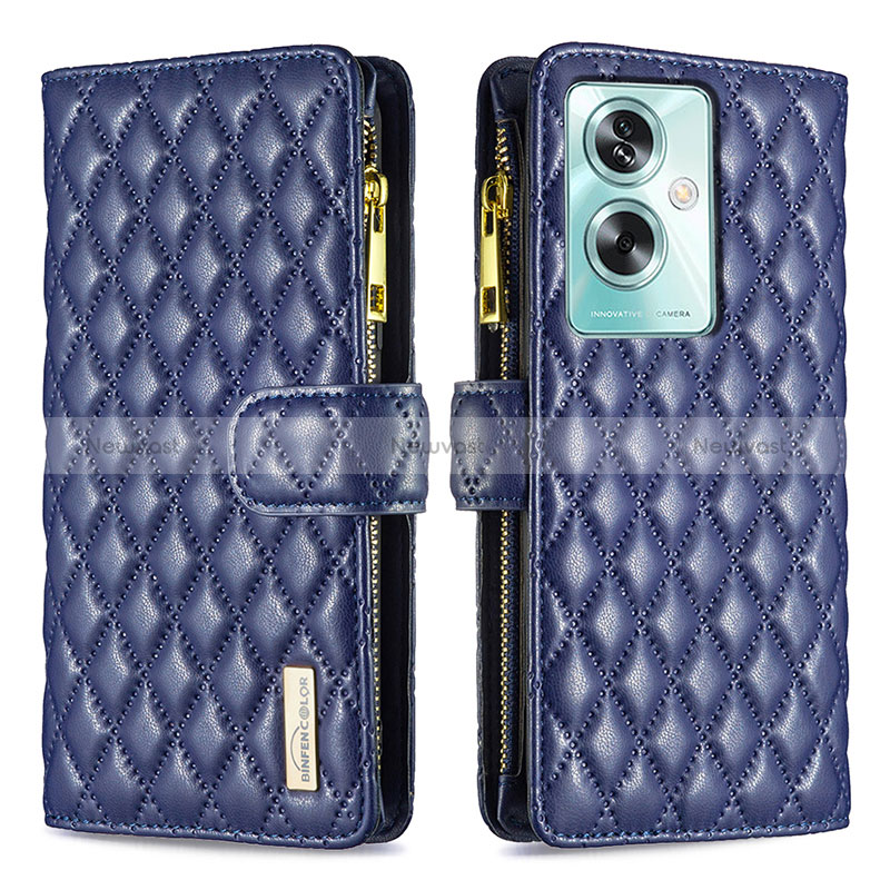 Leather Case Stands Flip Cover Holder B12F for Oppo A2 5G