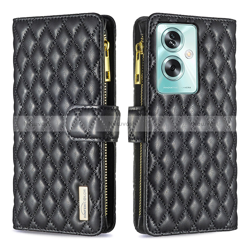 Leather Case Stands Flip Cover Holder B12F for Oppo A2 5G