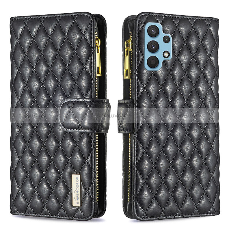 Leather Case Stands Flip Cover Holder B12F for Samsung Galaxy A32 5G