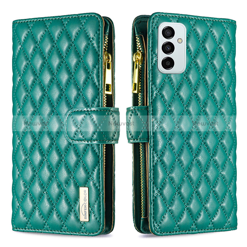 Leather Case Stands Flip Cover Holder B12F for Samsung Galaxy M23 5G