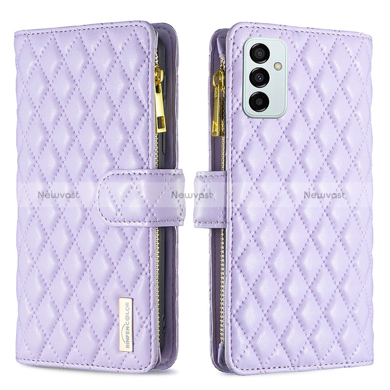 Leather Case Stands Flip Cover Holder B12F for Samsung Galaxy M23 5G