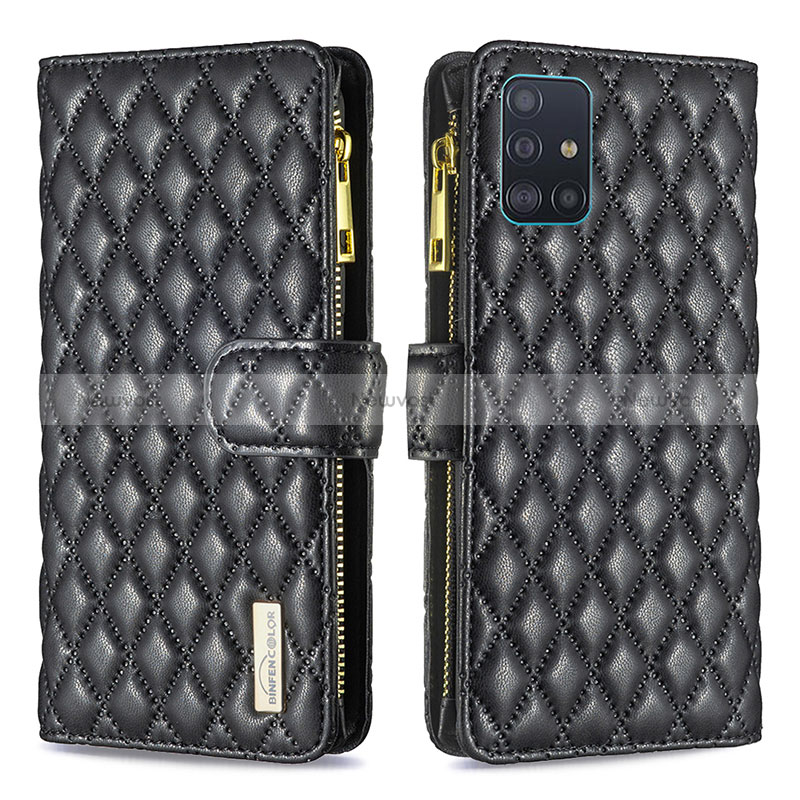 Leather Case Stands Flip Cover Holder B12F for Samsung Galaxy M40S