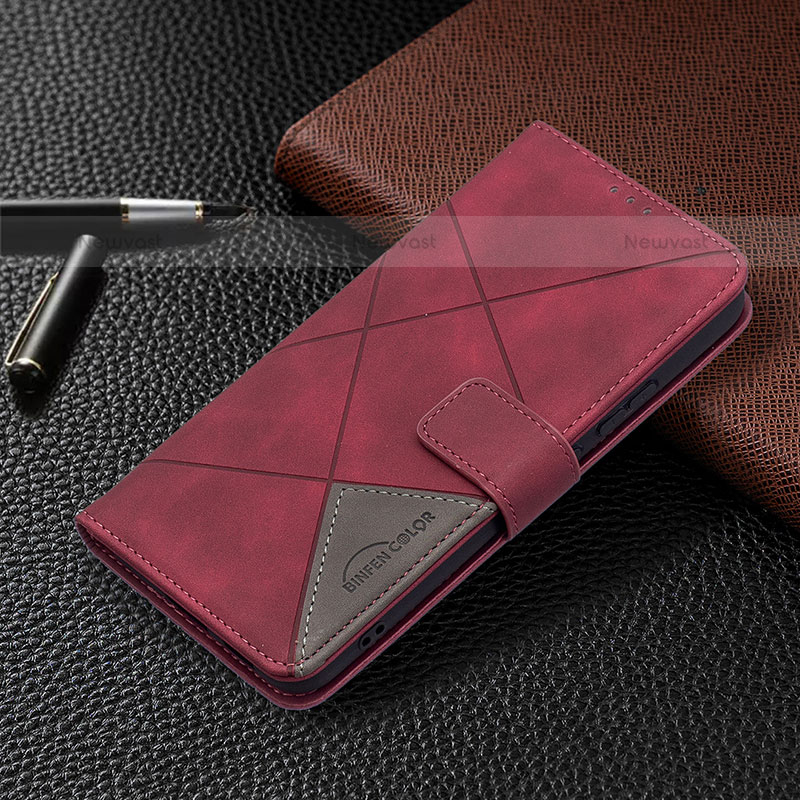 Leather Case Stands Flip Cover Holder B12F for Samsung Galaxy S21 5G