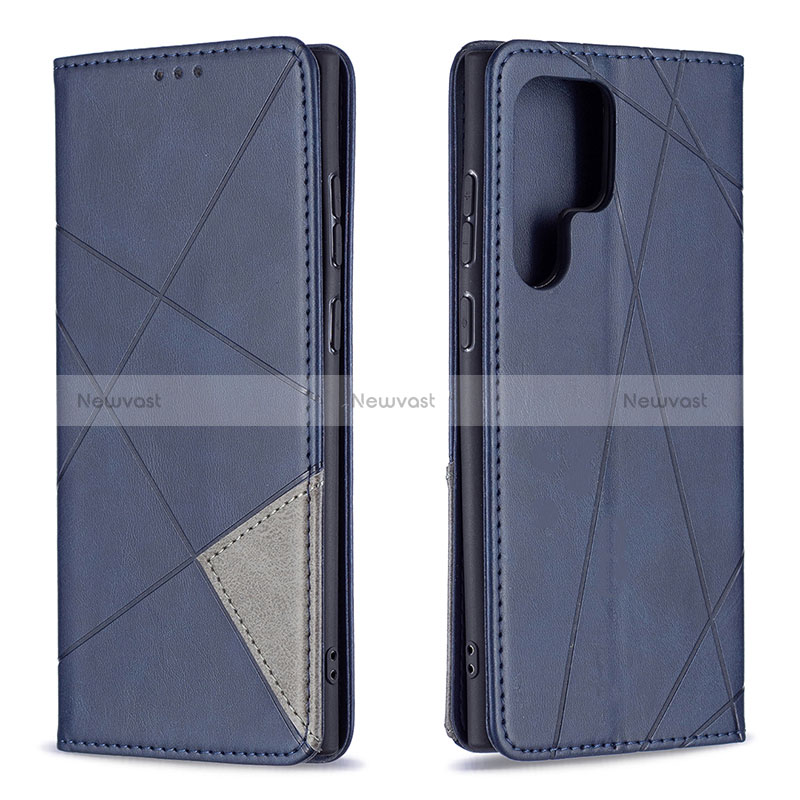 Leather Case Stands Flip Cover Holder B12F for Samsung Galaxy S24 Ultra 5G