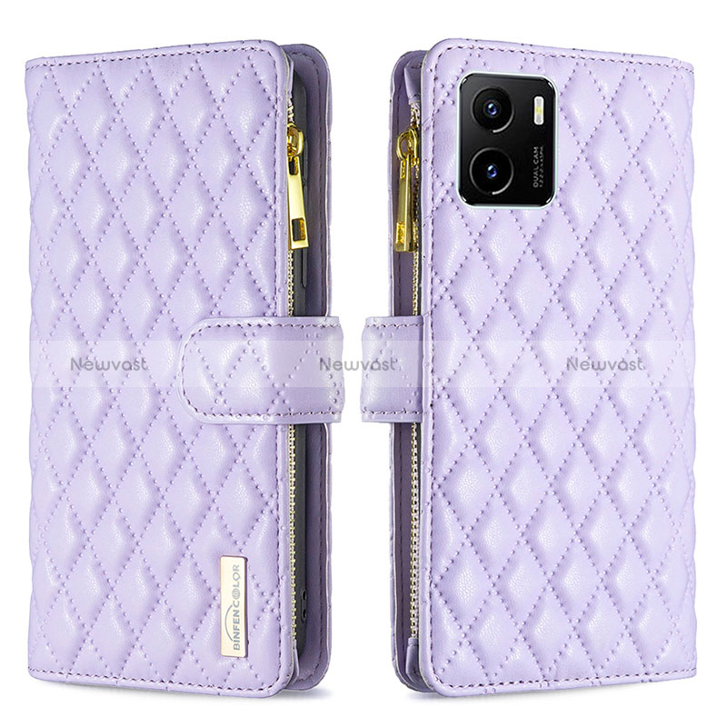 Leather Case Stands Flip Cover Holder B12F for Vivo iQOO U5x